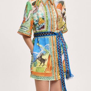 Printed Casual Mini Dress
