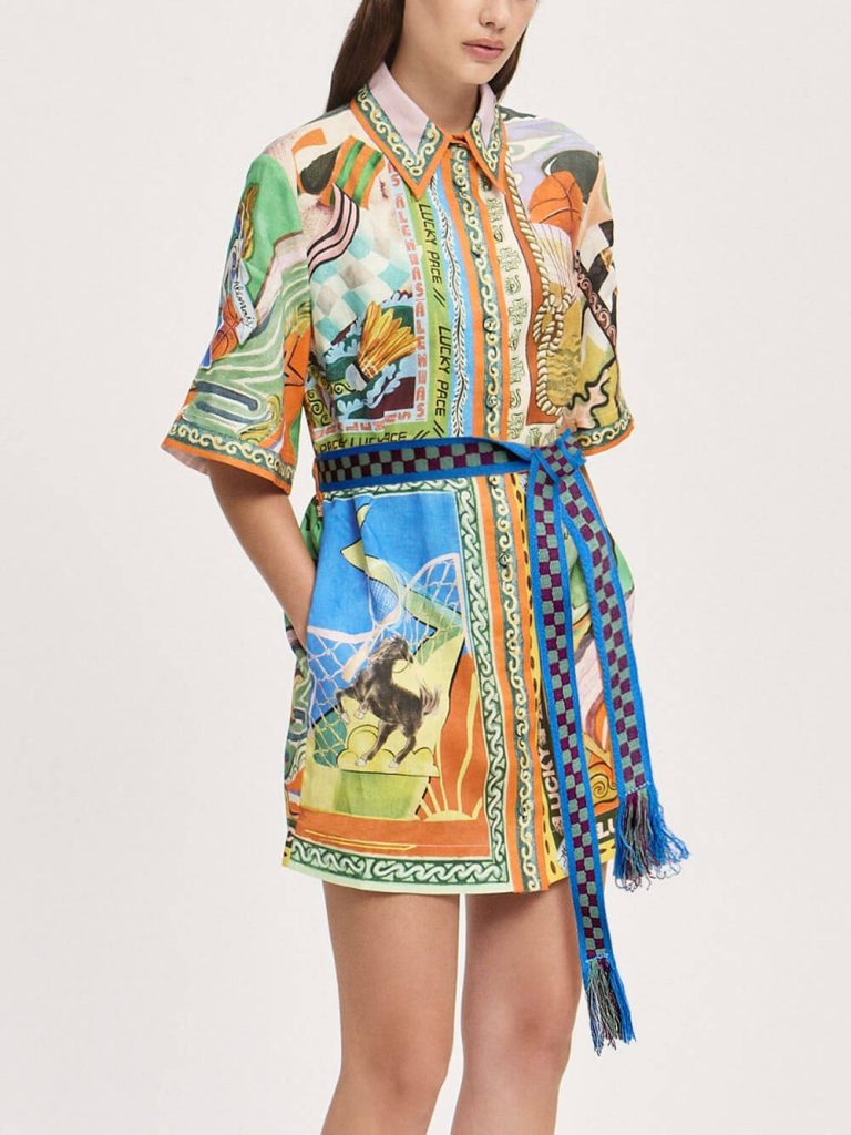 Printed Casual Mini Dress