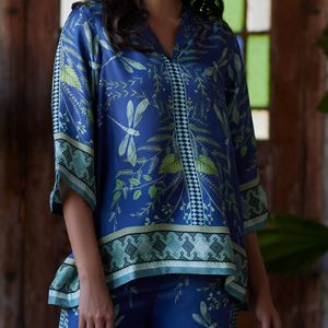 Printed Loose Fit Blouse