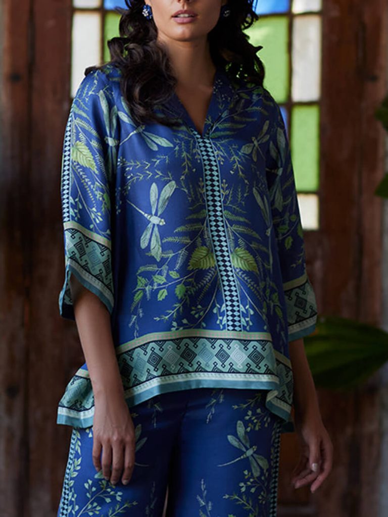 Printed Loose Fit Blouse