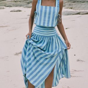 Lace Ruched Two-Piece Set