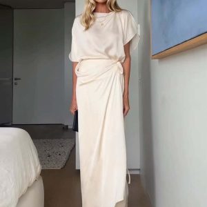 Satin Elegant Maxi Dress