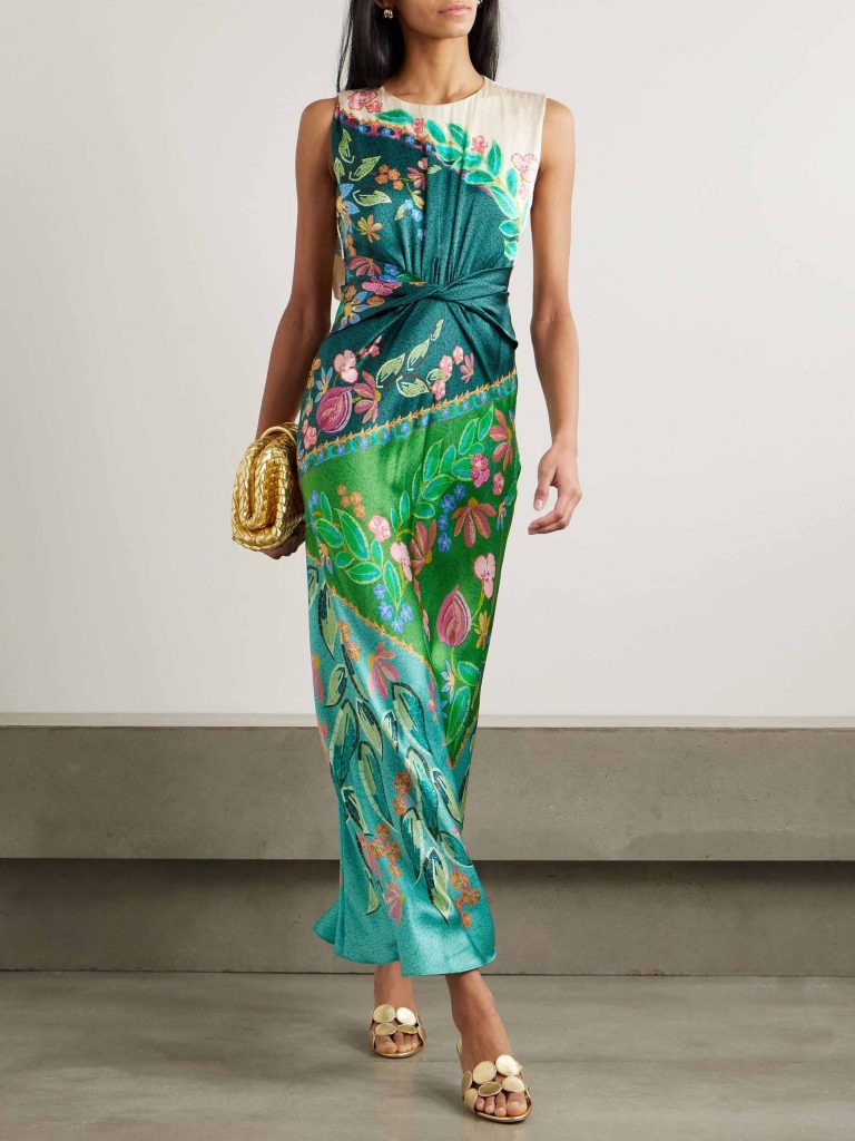 Printed Floral Maxi Dress