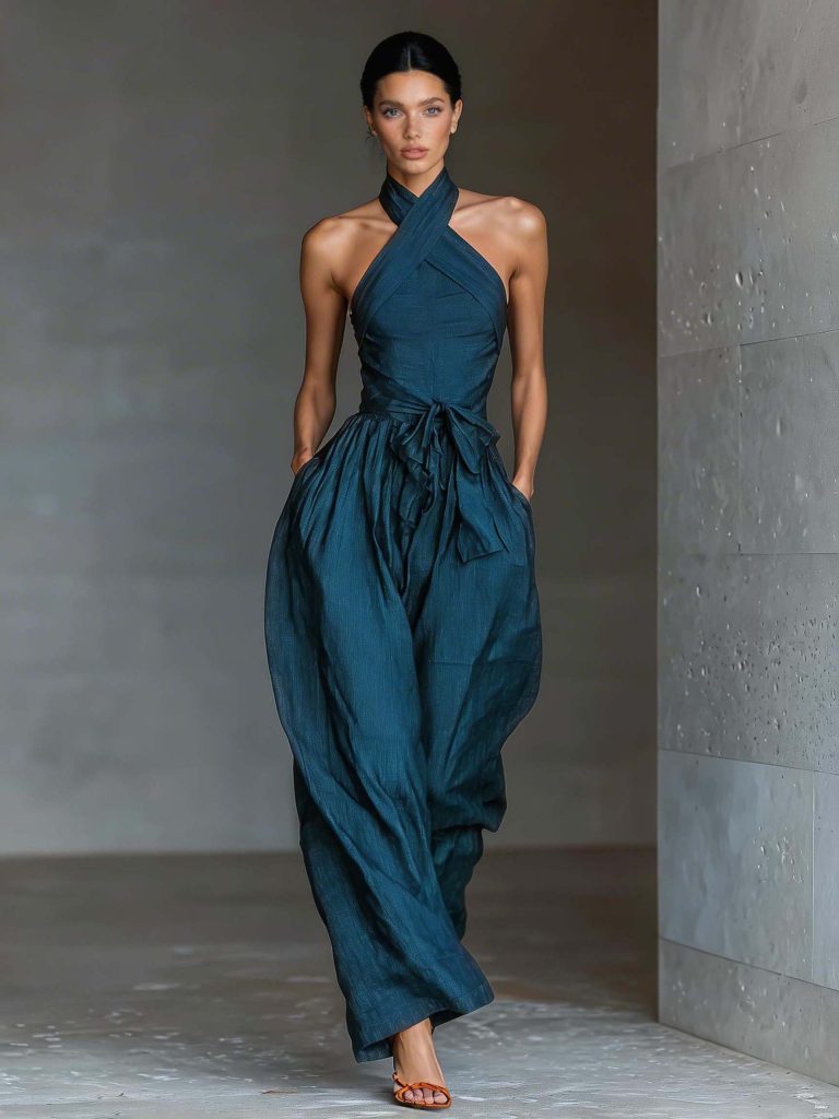 Sleeveless Wide-Leg Elegant Jumpsuit