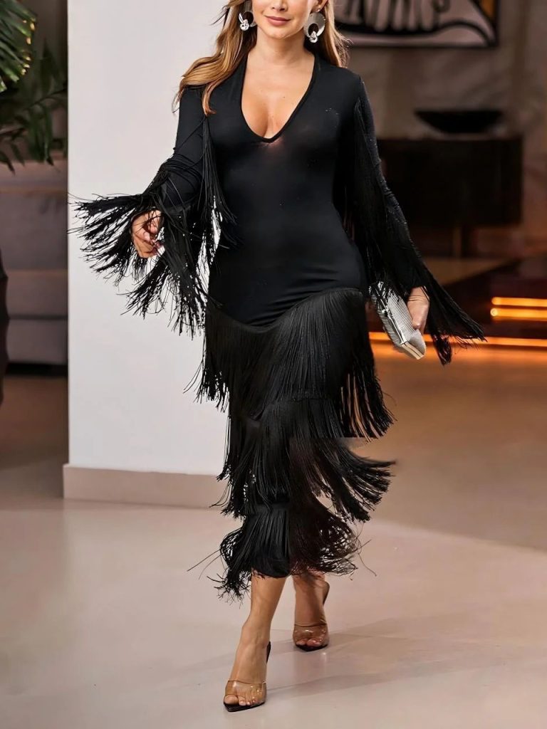V-Neck Maxi Dress