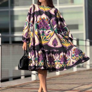 Printed Mini Dress