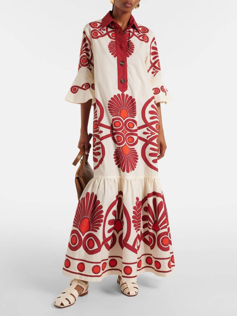 Printed Loose Fit Maxi Dress